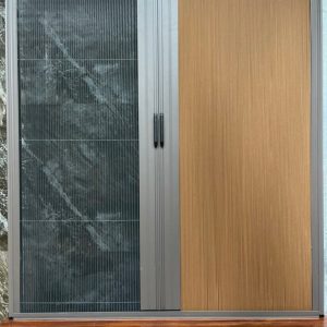 cửa lưới chống muỗi kết hợp rèm tổ ong 3