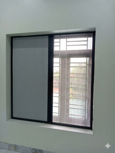 cửa lưới chống muỗi kết hợp rèm tổ ong 3